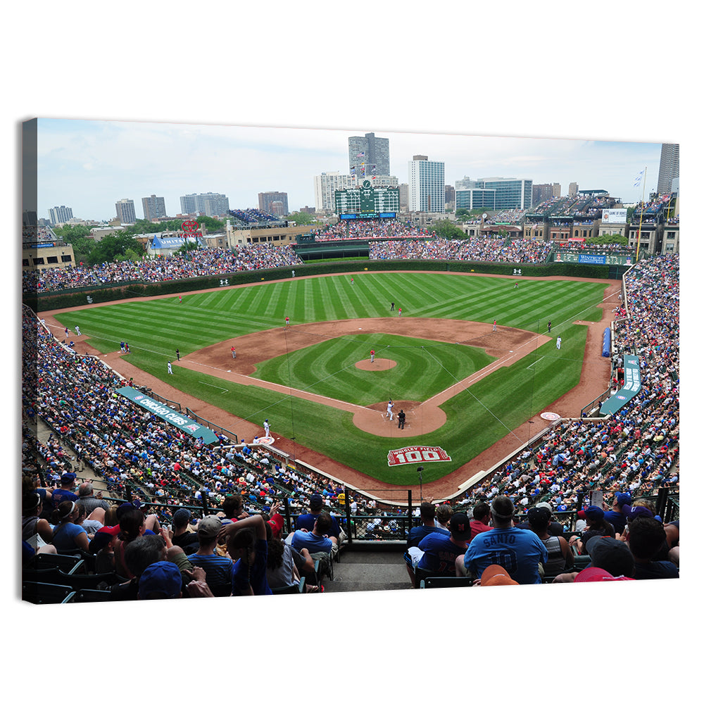 Wrigley Field Crowd Panorama Wall Art