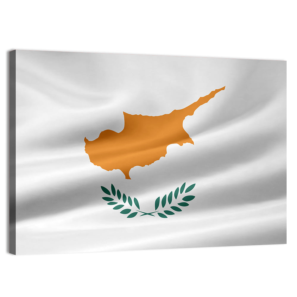 Cyprus Flag Emblem Wall Art