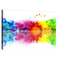 Mirrored Flock of Birds Watercolor Wall Art