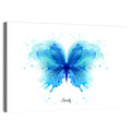Translucent Blue Butterfly Wall Art
