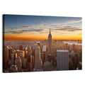 Manhattan Sunset with Empire State Wall Art
