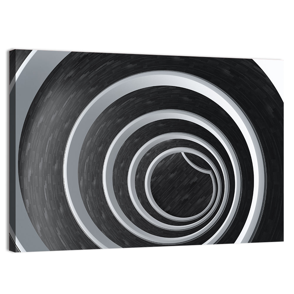Concentric Spiral Tunnel Wall Art