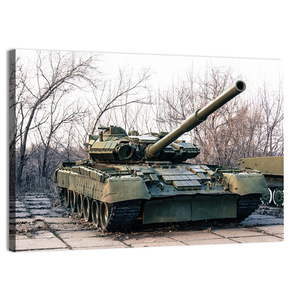 Olive Green Military Tank Wall Art