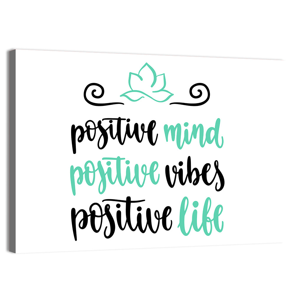 Lotus Yoga Inspirational Quote Wall Art