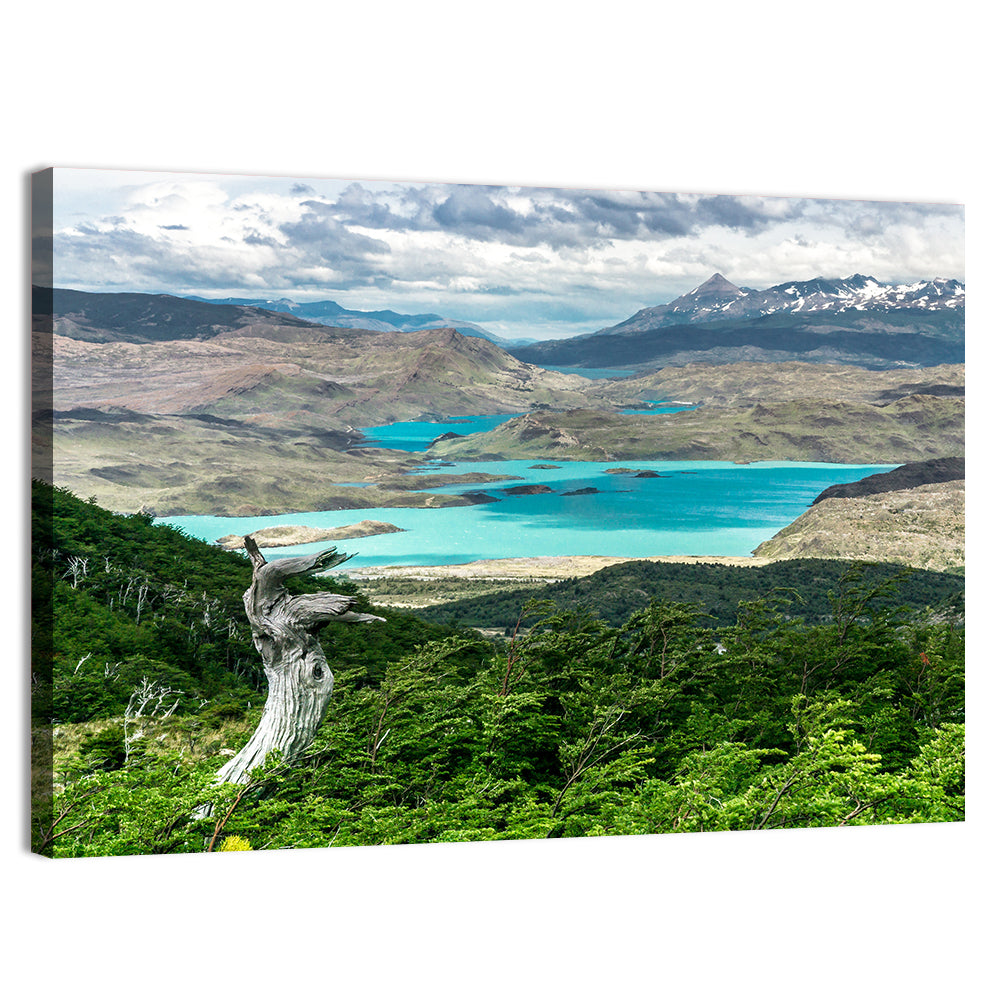 Hiking to Britanico Wall Art, canvas print, landscape