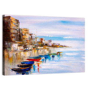 Harbor Oil Painting Wall Art