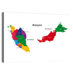 Two-part Malaysia Map Wall Art