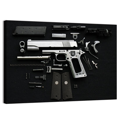 Exploded Pistol Study Wall Art