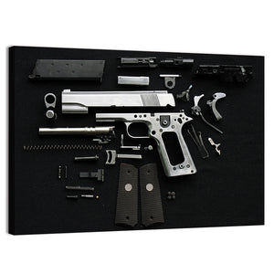 Disassembled Handgun Wall Art