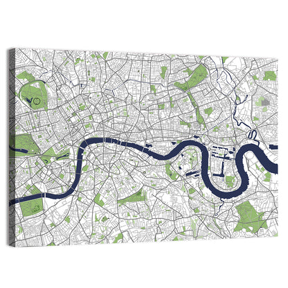 London City Map Wall Art