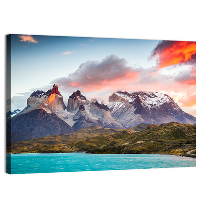 Torres Del Paine Sunset Wall Art