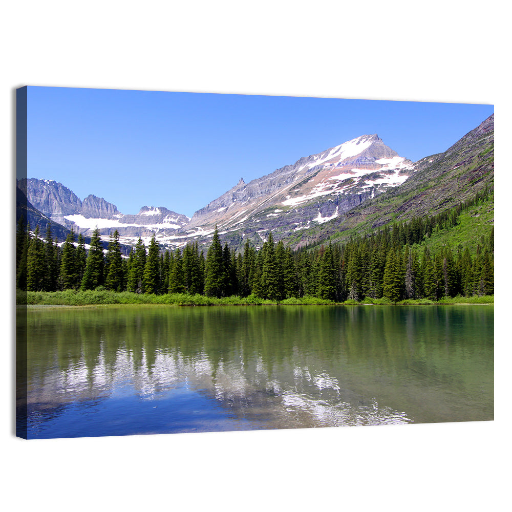 Swift Current Lake Reflection Wall Art, canvas print, landscape