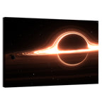 Planet Orbiting a Giant Black Hole Wall Art
