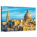 Valletta Skyline with Dome and Spire Wall Art