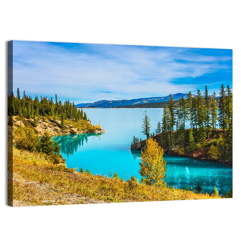 Abraham Lake Autumn Landscape Wall Art