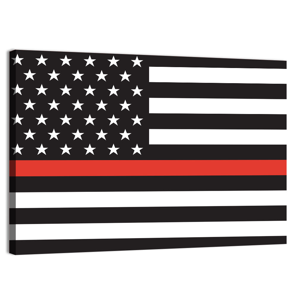 American Flag Minimalist Design Wall Art