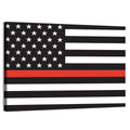 American Flag Minimalist Design Wall Art