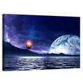 Hidden Moon Over Alien Sea Wall Art