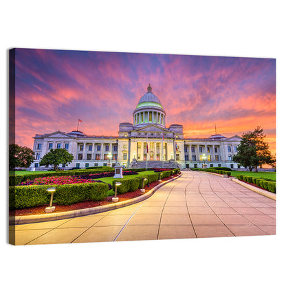 Arkansas State Capitol at Sunset Wall Art
