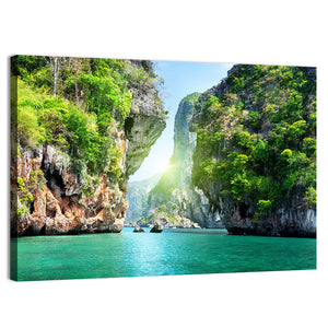 Rocks & Sea In Krabi Thailand Wall Art