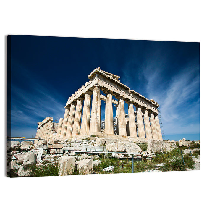 Parthenon Corner, Acropolis Athens Wall Art as a canvas print