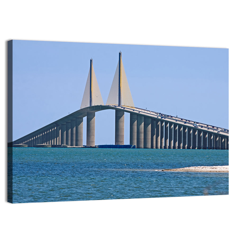 Sunshine Skyway Bridge, Cable-stayed View Wall Art