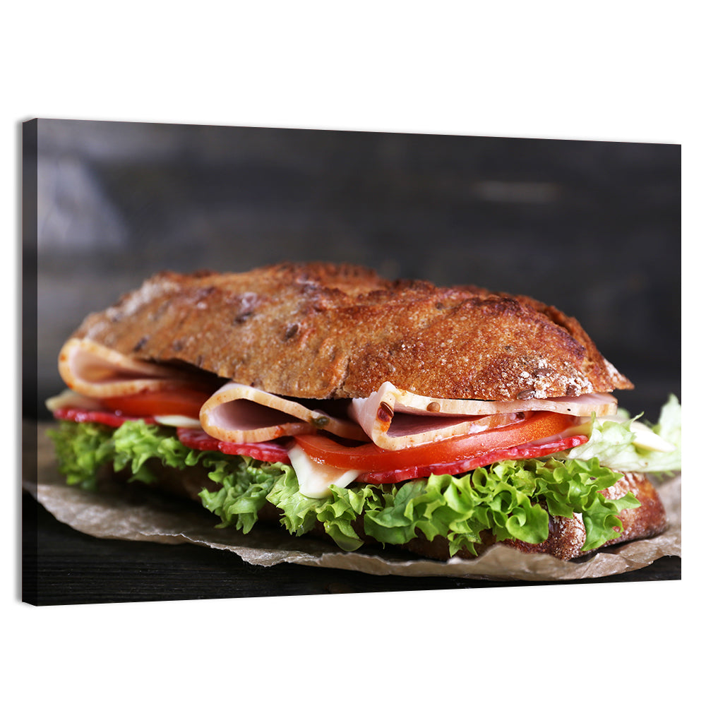 Toasted Ham and Vegetable Sandwich Wall Art