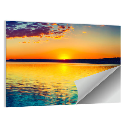 Golden Hour Over Russian Lake Wall Art