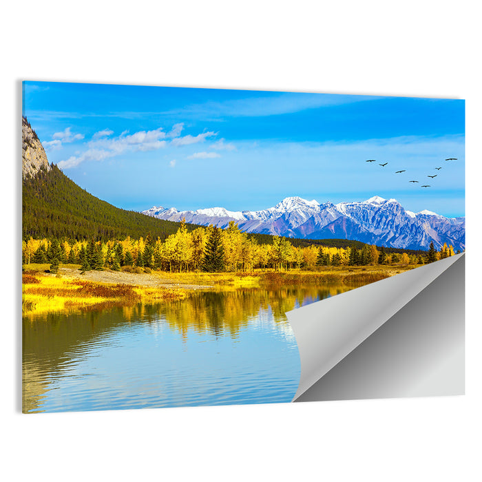 Abraham Lake Reflections Wall Art as a poster print