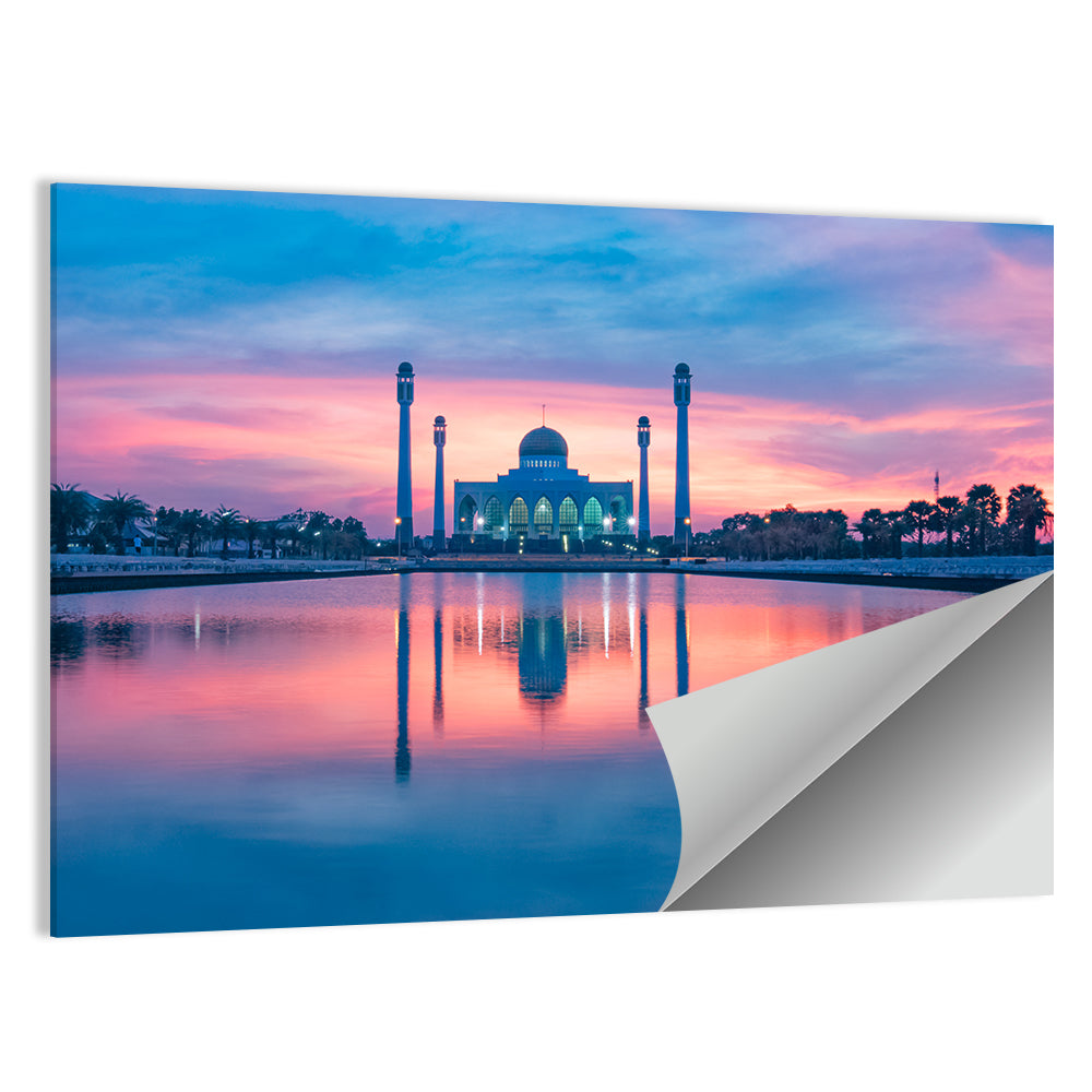 Central Mosque of Songkhla at Sunset Wall Art