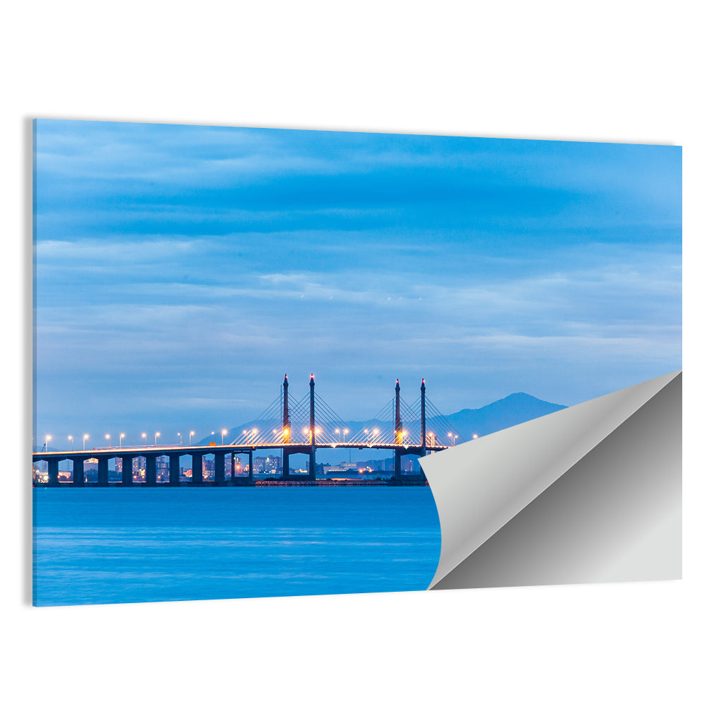 Penang Bridge at Dusk Wall Art