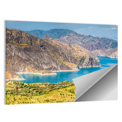 Nurek Reservoir, Tajikistan Wall Art