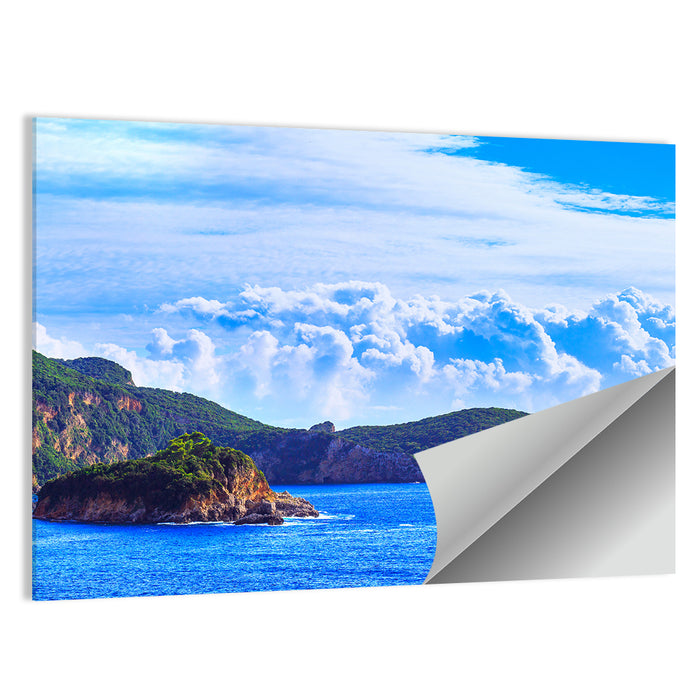 Paleokastrica Coastline, Corfu Wall Art as a poster print