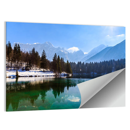 Alpine Lake Reflection Wall Art
