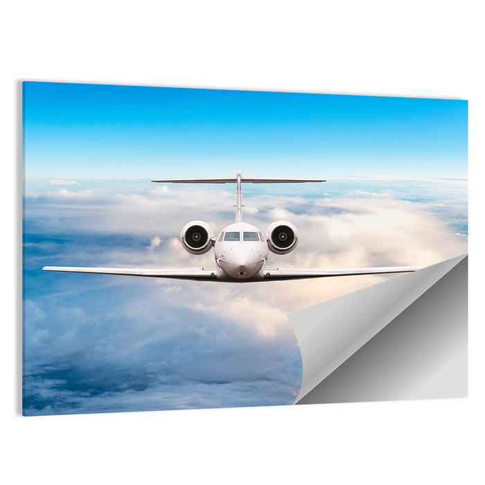 Private Jet in Flight Wall Art as a poster print