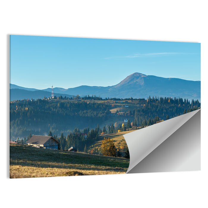 Yablunytsia Village Mountain View Wall Art as a poster print