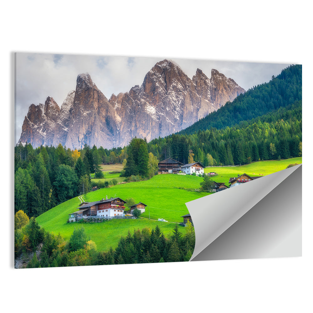 Santa Maddalena Village, Dolomites Wall Art