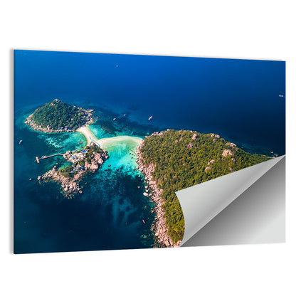 Koh Nang Yuan Aerial View Wall Art