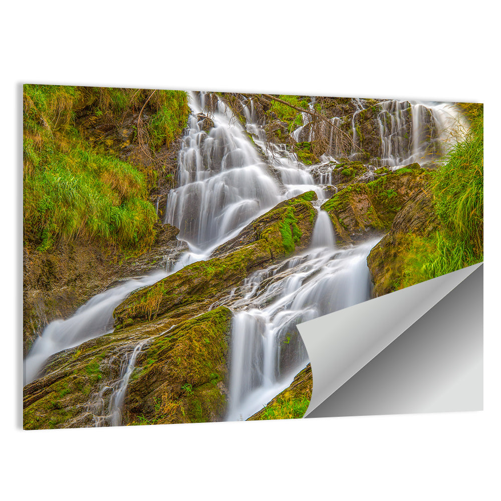 Tiered Waterfall in Val D'aosta Wall Art