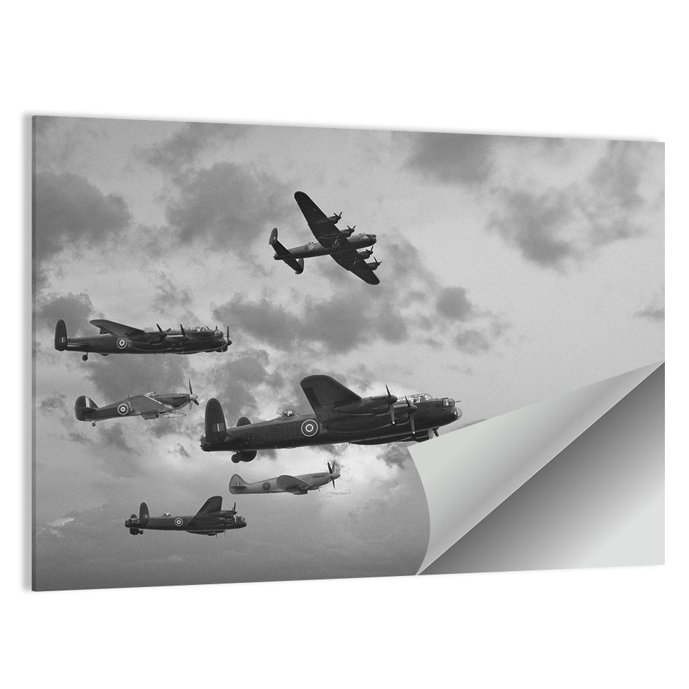 Lancaster Bombers in Formation Wall Art