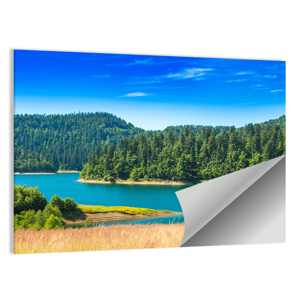Lokvarsko Lake Turquoise Shoreline Wall Art