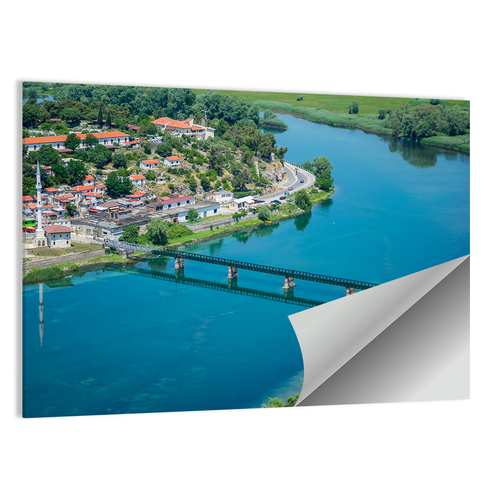 Rozafa Fortress Over Buna River Wall Art