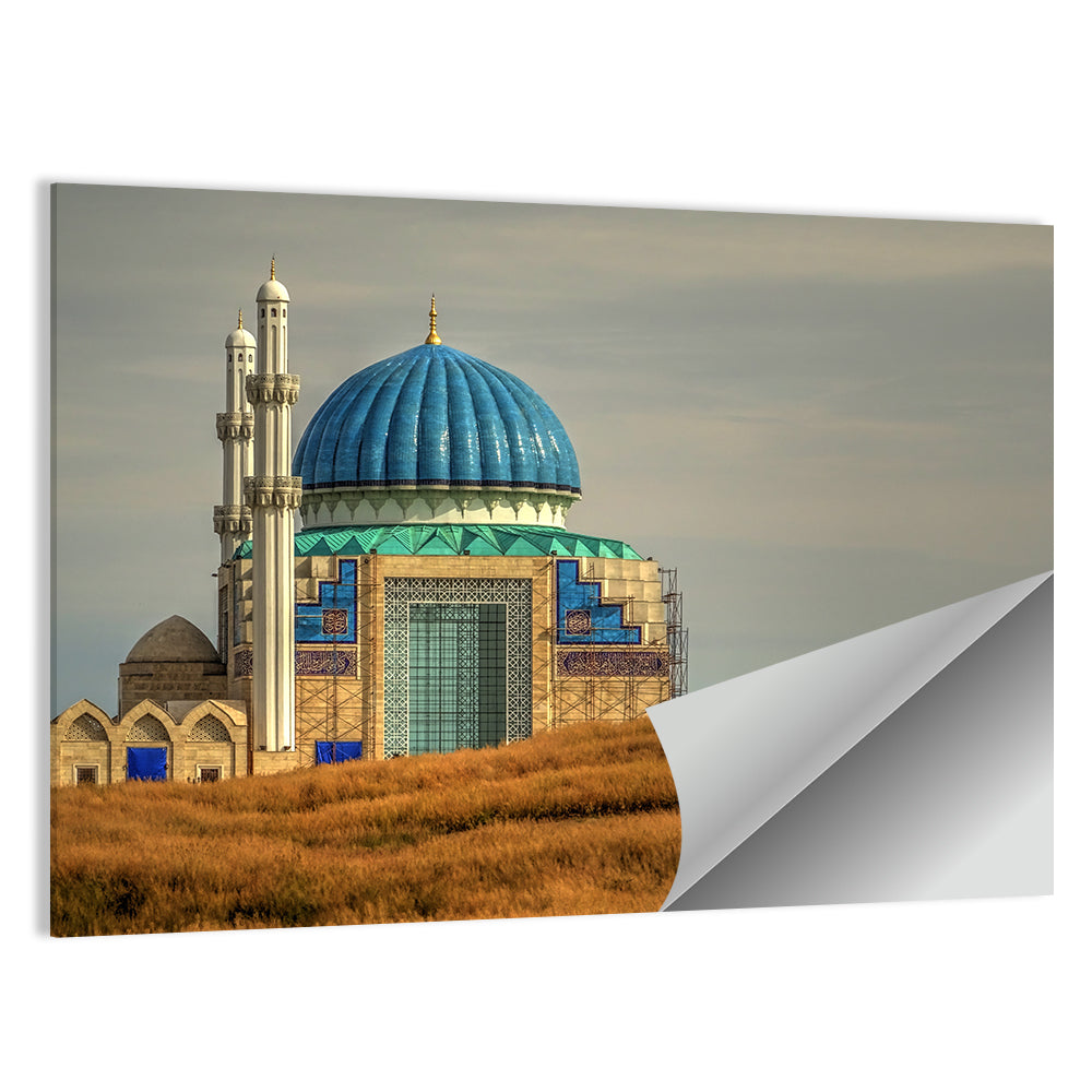 Blue Domed Mosque in Turkistan Wall Art