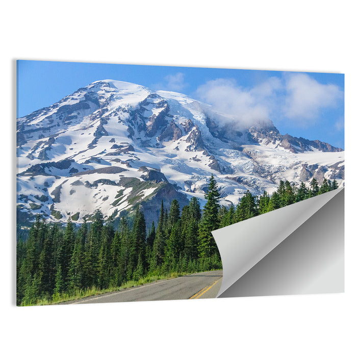 Road to Mount Rainier Wall Art as a poster print
