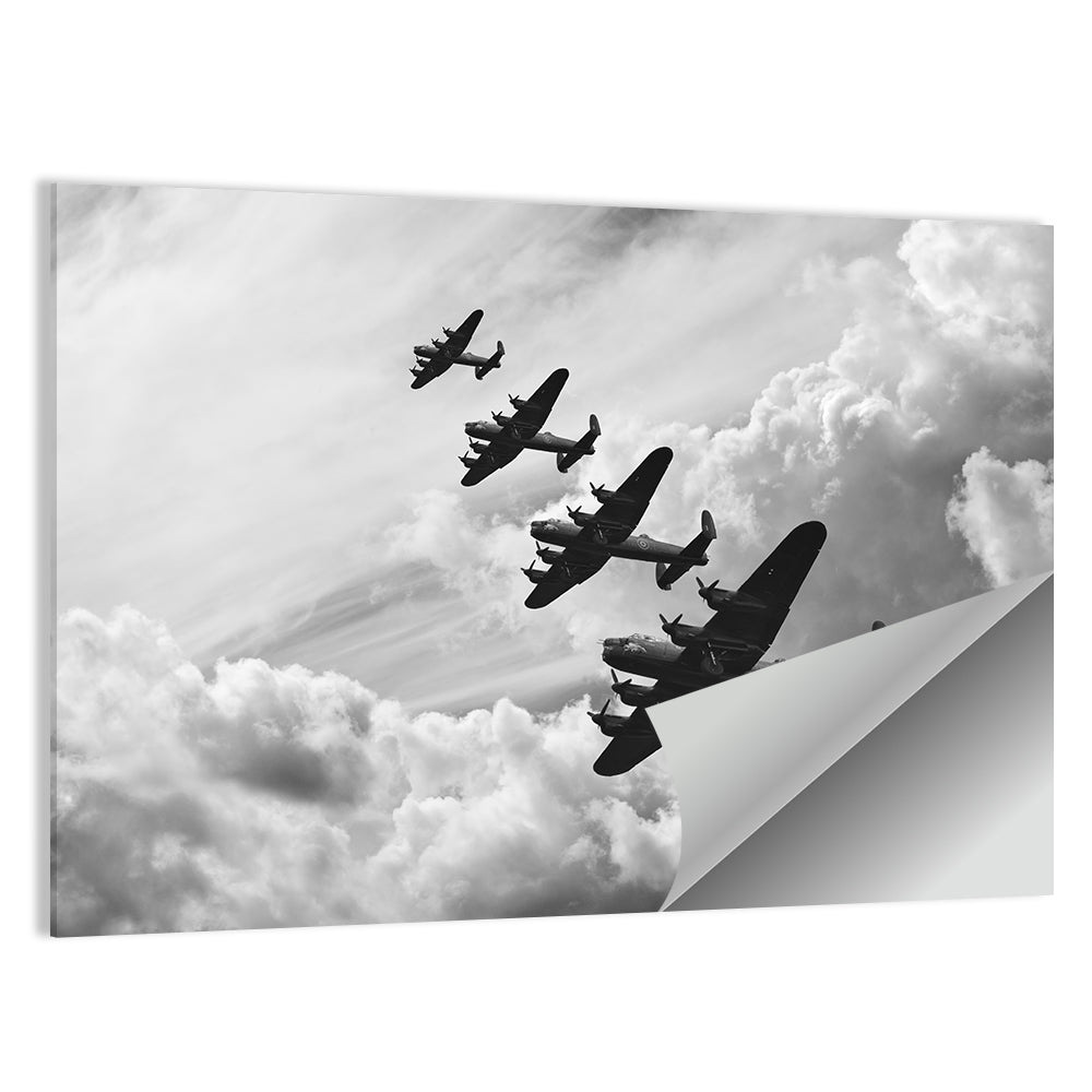 Lancaster Bombers in Formation Wall Art