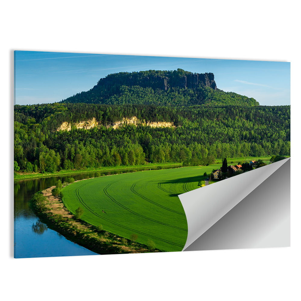 Lilienstein Mountain in Bad Schandau Wall Art