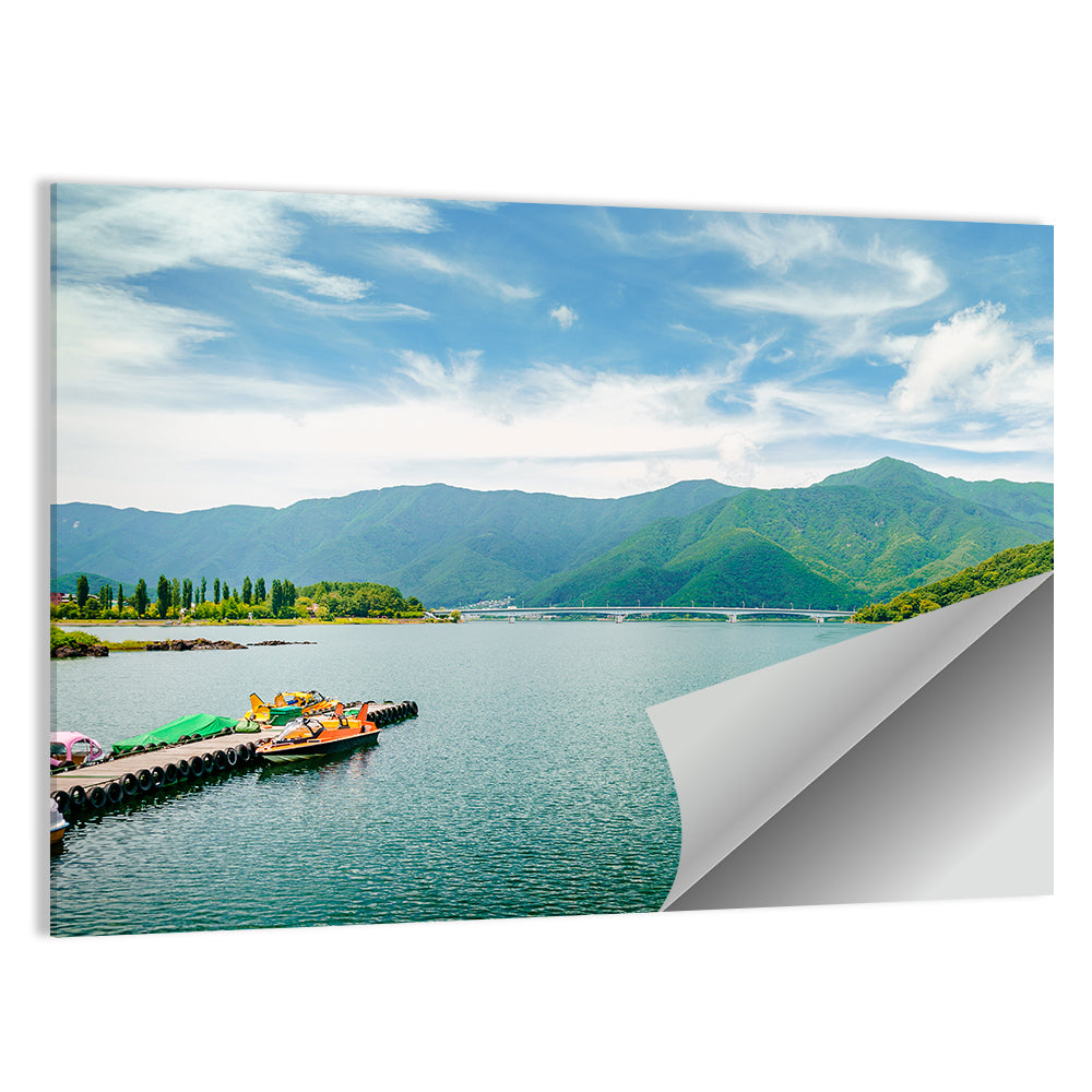 Lake Kawaguchi Mountain View Wall Art