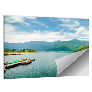 Kawaguchi Lake With Mountain Wall Art