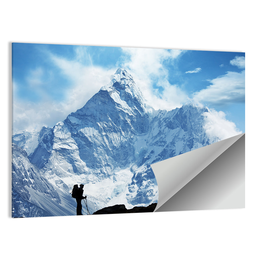 Himalayan Climber Silhouette Wall Art