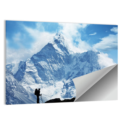 Himalayan Climber Silhouette Wall Art